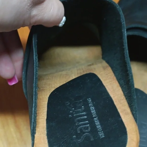 Sanita black clogs size 39 - Picture 7 of 9